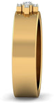 BlueStone The Crocio Band Yellow Gold Diamond 14 K Ring