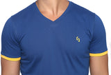 Nucode Solid Men's V-neck T-Shirt