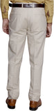 IndiWeaves Regular Fit Men's Linen White, Cream Trousers