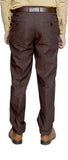IndiWeaves Regular Fit Men's Linen Brown, Blue Trousers