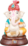 Adaa Pagdi Ganesh in Yellow Dhoti Showpiece  -  6.8580000000000005 cm