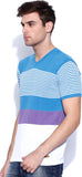 Numero Uno Striped Men's V-neck T-Shirt