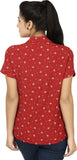 Eves Pret A Porter Women's Floral Print Casual Shirt