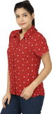 Eves Pret A Porter Women's Floral Print Casual Shirt