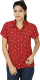 Eves Pret A Porter Women's Floral Print Casual Shirt