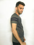 ARMOIRE Printed Boy's Round Neck Grey T-Shirt