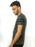 ARMOIRE Printed Boy's Round Neck Grey T-Shirt