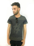ARMOIRE Printed Boy's Round Neck Grey T-Shirt