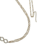 Fayon Silver Infinity Alloy Necklace