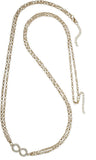 Fayon Silver Infinity Alloy Necklace