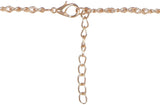 Fayon Neon Pink Tassel Alloy Necklace