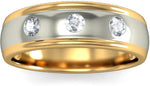 BlueStone The Divine Union for Him Yellow Gold Diamond 18 K Ring