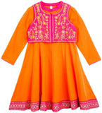 Lil'Posh Baby Girl's Kurta and Churidar Set