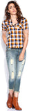 Roadster Women's Checkered Casual Reversible Shirt