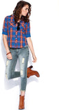 Roadster Women's Checkered Casual Shirt