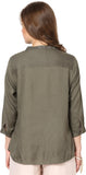 Rose Vanessa Casual 3/4 Sleeve Printed Women's Top