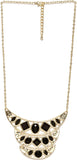 DressBerry Crystal Enamel Plated Metal Necklace