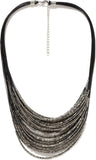 DressBerry Crystal Enamel Plated Metal Necklace