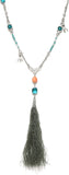 DressBerry Crystal Enamel Plated Metal Necklace