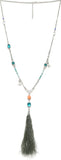 DressBerry Crystal Enamel Plated Metal Necklace