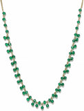 DressBerry Crystal Enamel Plated Metal Necklace