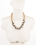Voylla Artifictial Beaded Plain Pearl Yellow Gold Plated Alloy Necklace