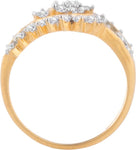Voylla Precious Plain Yellow Gold Diamond Yellow Gold 14 K Ring
