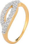Voylla Precious Plain Yellow Gold Diamond Yellow Gold 14 K Ring