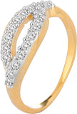 Voylla Precious Plain Yellow Gold Diamond Yellow Gold 14 K Ring