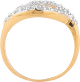 Voylla Precious Plain Yellow Gold Diamond Yellow Gold 14 K Ring