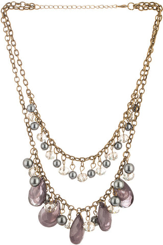 Voylla Artifictial Plain Crystal Alloy Necklace