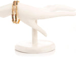 Voylla Alloy Crystal Yellow Gold Bangle