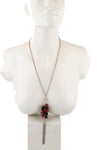 Voylla Artificial Beaded Plain Silver Plated Alloy Necklace