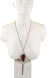 Voylla Artificial Beaded Plain Silver Plated Alloy Necklace