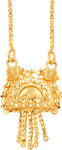 Voylla Artifictial Textured Yellow Gold Plated Alloy Necklace