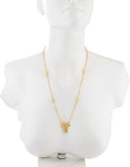 Voylla Artifictial Textured Yellow Gold Plated Alloy Necklace