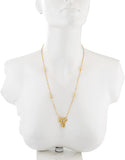 Voylla Artifictial Textured Yellow Gold Plated Alloy Necklace