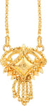 Voylla Artifictial Textured Yellow Gold Plated Alloy Necklace