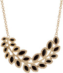 Voylla Artifictial Classic Textured Crystal Yellow Gold Plated Alloy Necklace