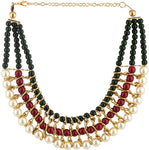 Voylla Artifictial Beaded Plain Pearl Alloy Necklace