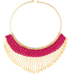 Voylla Artifictial Geometry Plain Yellow Gold Plated Alloy Necklace