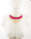 Voylla Artifictial Geometry Plain Yellow Gold Plated Alloy Necklace