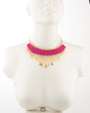 Voylla Artifictial Geometry Plain Yellow Gold Plated Alloy Necklace