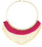Voylla Artifictial Geometry Plain Yellow Gold Plated Alloy Necklace