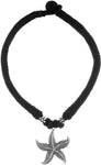 Voylla Artifictial Floral Oxidised Silver Plated Cotton Dori Necklace