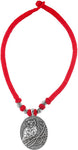Voylla Artifictial Classic Oxidised Cotton Dori Necklace