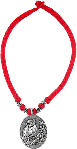 Voylla Artifictial Classic Oxidised Cotton Dori Necklace