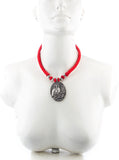 Voylla Artifictial Classic Oxidised Cotton Dori Necklace