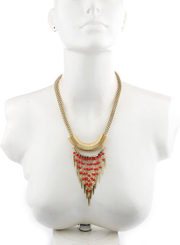 Voylla Artifictial Yellow Gold Plated Alloy Necklace