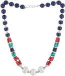 Voylla Artifictial Silver Plated Alloy Necklace